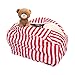 Buddy Plush Extra Large Stuffed Animal Bean Bag Storage - Premium Childrens Plush Toy Organizer Creative Solution for Kids (XL, Red)