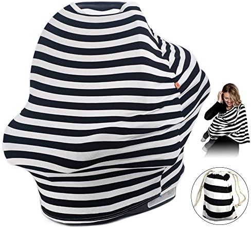 Nursing Cover, ISHOWDEAL Flexible Unisex Super Soft Baby Nursing Breastfeeding Cover Breastfeeding Cover for Boys and Girls Multi-Use Nursing Privacy Cover Shopping Cart and Stroller Carseat Covers