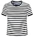 Ezsskj Pugsley Addams Costume Kid's Boys Todder Black White Striped Shirt Bank Robber Mine Addams T-Shirts