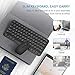 Wireless Keyboard and Mouse Combo, Jelly Comb KS45 2.4GHz Ultra Thin Compact Small Wireless Keyboard and Mouse Set for Laptop/PC, Window XP/Vista / 7/8/ 9 - Round Keycaps (Black)