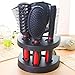SelfTek 5Pcs Hair Comb Set Women Ladies Hair Care Massage Brush with Mirror and Holder