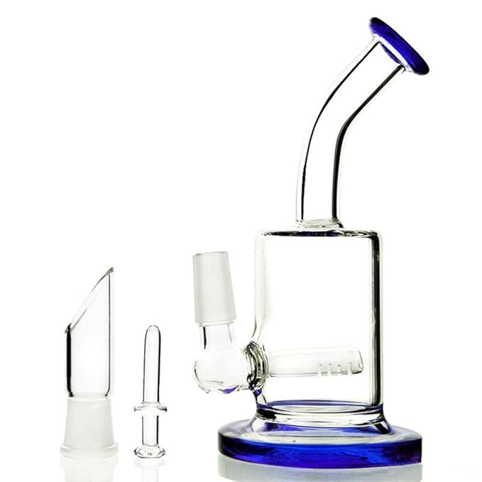 RORA Bong glas 14.5mm bong schüssel höhe 13cm glas bong Mini Dab Rig Rauchen Wasserleitungen Perc Percolator Glas Wasserbongs