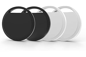 MOR GOLF Air Tracker Tags 4 Pack Smart Tag Bluetooth Trackers Work with Apple Find My (iOS Only), Lightweight Tag Prevent Loss of Luggage Wallets Keys Bags,Replaceable Battery,IP67 Waterproof