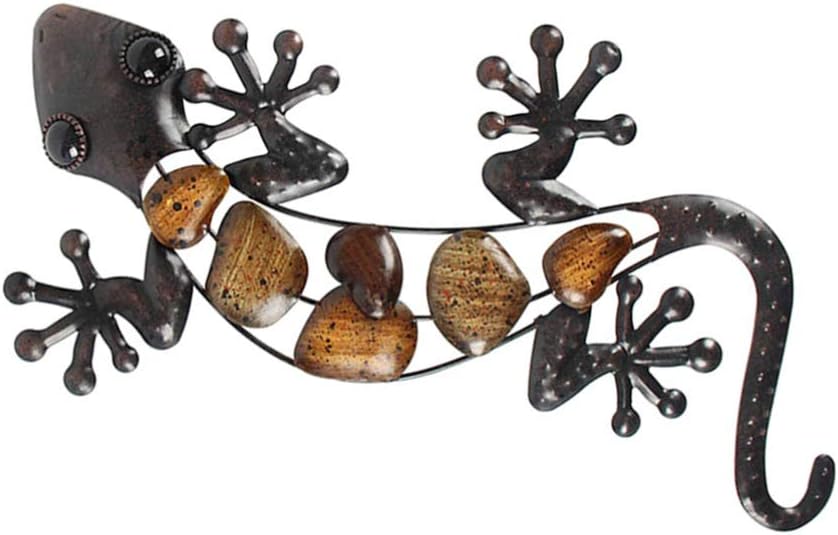 Accesorios decorativos Marrón GARNECK Lagarto Decoración de La Pared