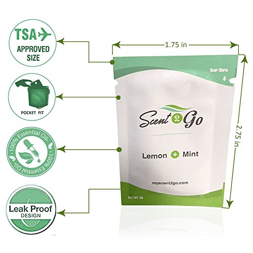 Scent2Go Toilette Fragrance Powder, Discreet Travel Size Packet, Bathroom Odor Eliminator, Lemon + M - coolthings.us