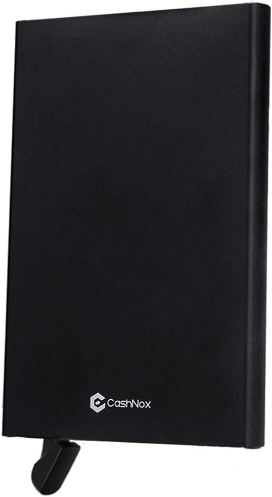 Credit Card Holder RFID Blocking Wallet Slim Wallet Aluminum Business Card Holder Automatic Pop-up Card Case Wallet Security Travel Wallet