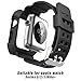 Apple Watch Band 42mm, Apple Watch Series 3 42mm Shockproof Rugged Sport Protective Band For iWatch 3/2/1 With Bumper Case Strap Replacement Active Style For Men