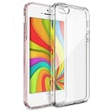 iPhone SE Case, Enther [Ultimate Cushion] Slim Fit Scratch/Dust Proof Hybrid Transparent Clear Case with Shock Absorb Trim Bumper for Apple iPhone SE 5S-Warranty