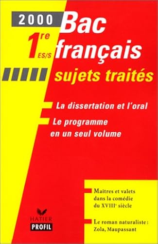 Download Bac français - l'oral et la dissertation - première ES, S PDF