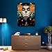 DIY 5D Diamond Painting by Number Kits, Crystal Rhinestone Embroidery Paint with Diamonds, Full Drill Canvas Art Picture for Home Wall Decor, Skull Girl, 11.81x15.74inch