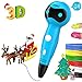 Nulaxy 3D Pen, First Robot 3D Drawing Printing Printer Pen with Voice Prompts PLA Filament Refills Automatic Feeding, Best Birthday Toys to Inspire Kids Teens Creativity, Blue