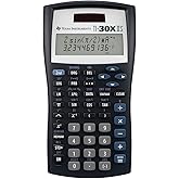 Texas Instruments TI-30XIIS Scientific Calculator, Black with Blue Accents