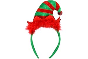 FRCOLOR Elf Hat Headband Christmas Halloween Holiday Party Cute Elf Costume Hats Hair Hoop Headwear for adult girls
