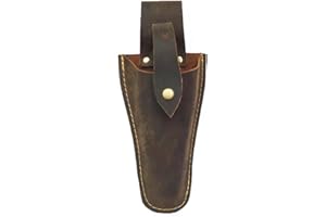 HERSENT Plier Holder for Belt, Durable Leather Sheath Pouch Holder Gardening Tools Holster Belt Case for Garden Pruning Pliers Shears Scissors or Knife,Tools Gifts for Men Dad Husband Boyfriend