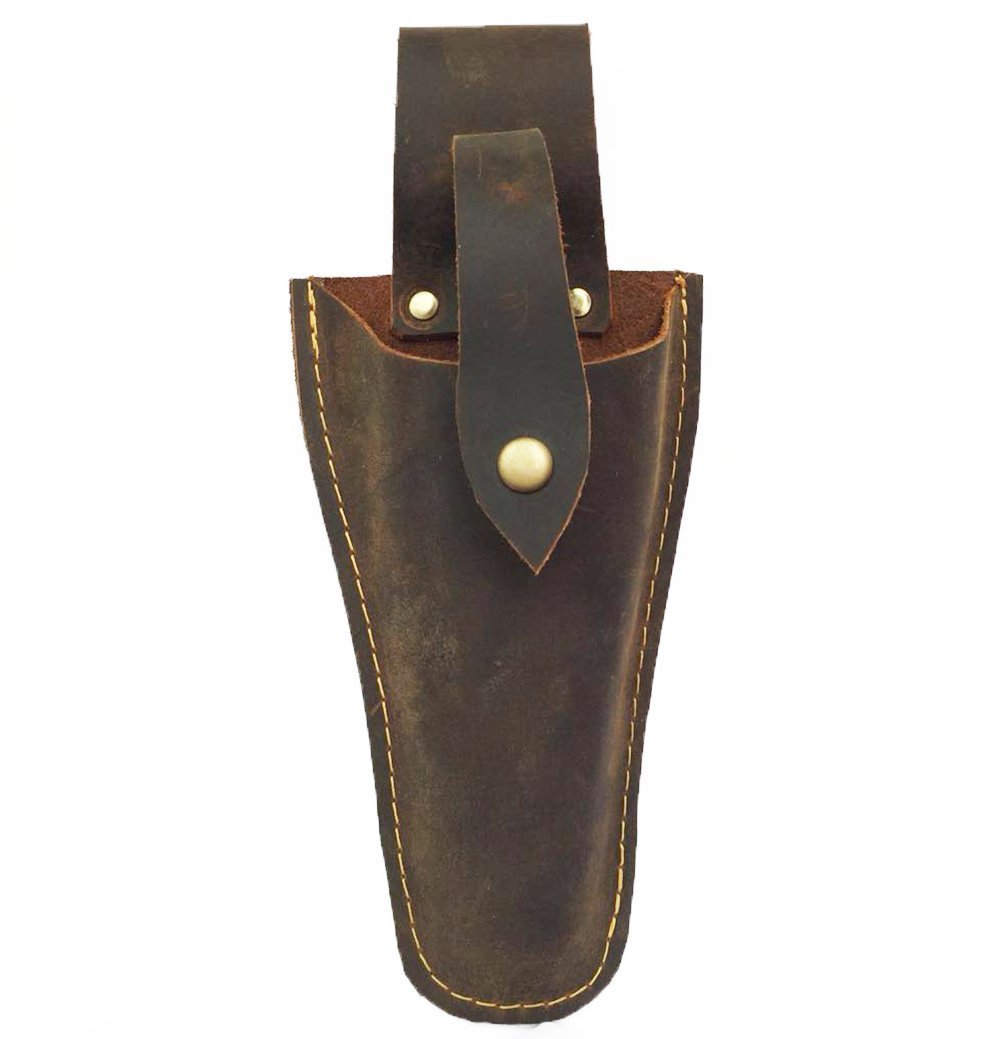 Tool Belt Pouch, Durable Leather Sheath Gardening Tool Holster Case Bag for Garden Pruning Pliers Shears Secateurs Scissors or Knife, Tool Gifts for Men Dad Husband Boyfriend Him 1#