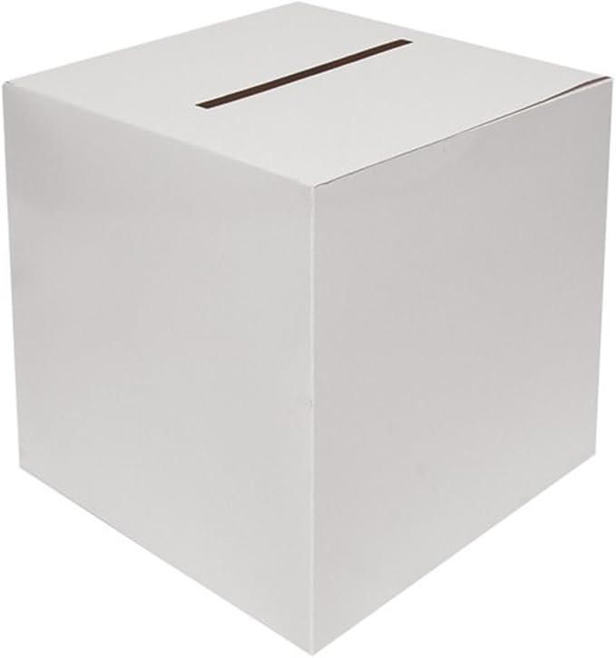 White Wedding Card Boxes 30cms x 30cms x 30cms Amazon.co.uk Office