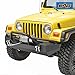 E-Autogrilles 87-06 Jeep Wrangler TJ YJ Black Textured Off Road Front Bumper With D-ring (51-0016)