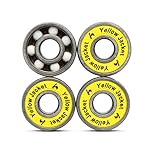 Yellow Jacket Premium Fidget Spinner Replacement Bearings, 1 Ceramic Spin Bearing, 3 Steel Yellow Jacket Counterweight Bearings