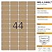 Mr-Label 44 Pcs Blank Kraft Labels –Self Adhesive Stickers for Gift Decoration|Hand Craft| Finishing Touch (Size:2446mm) (25 Sheets/1100 Labels)