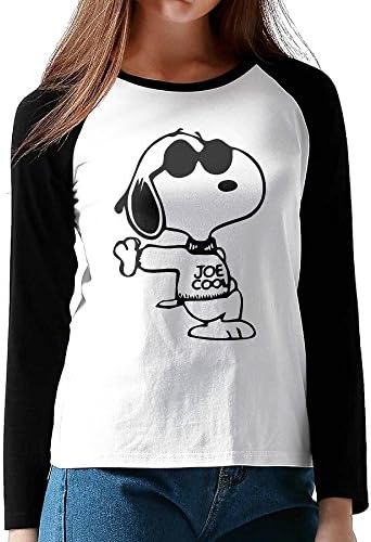 Fashion Designed Snoopy Michael Dance Woodstock Joe Cool Long Sleeve Raglan Tee Shirt