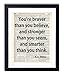 You're Braver Than You Believe Typography Vintage Dictionary Art Print, Antique Wall Art Home Decor, Boho Poster, Decoration Living Room Bedroom Office 8x10 Inches, Ready To Frame, Ready to Frame