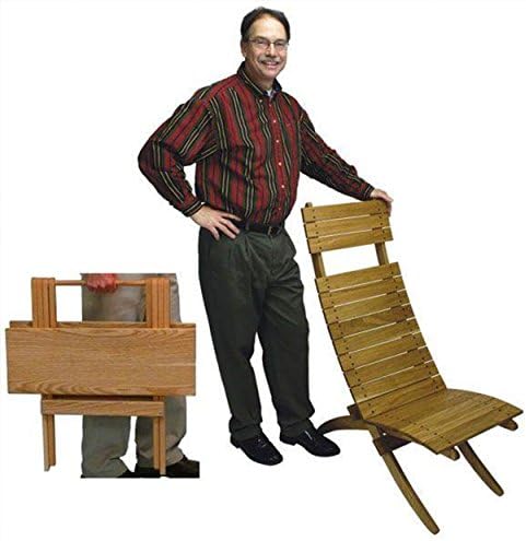 Woodworking Project Paper Plan to Build Cross-Brace Chair and Folding Table