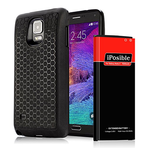 Note 4 battery iposible[7600mah] extended battery power & bac…