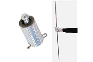 nvyue Magic Pocket Staff for Professional Magician Stage Portable,Pocket Arts Staff Magic Tricks Accessories(Silver 150cm)