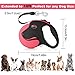 Babyltrl Retractable Dog Leash, 360° Tangle-Free Dog Leashes for Medium and Large Dogs up to 110lbs, 16ft Chew-Proof Reflective Nylon Cord with Anti-Slip Handle, One-Handed Brake, Pause, Lock