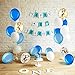 Tatuo 112 Pieces Balloon Garland Kit Balloon Arch Garland for Wedding Birthday Party Decorations (White Blue)