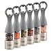 Pepper Mill and Bottle Opener, Salt or Pepper Grinder, Brushed Stainless Steel with Ceramic Grinding Mechanism, Salt and Pepper Shakers with Adjustable Coarseness Setting, Cleaning Brush By Er&Maks