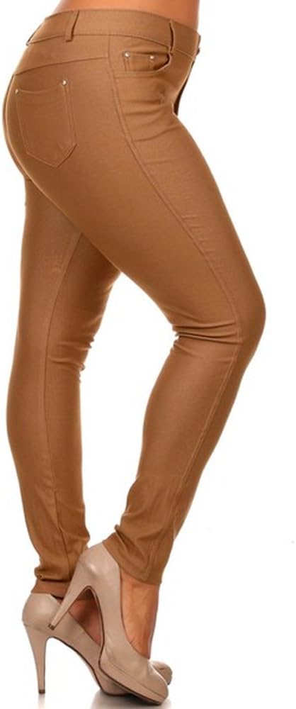 womens khaki stretch jeans