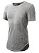 HEMOON Men's Hipster Hip Hop Elong Round Hemline Crewneck T-shirt