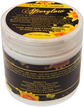 Authentic Vivid essentials Afterglow Face &amp; Body Bleaching &amp; Whitening Cream - HUGE 500gm Jar