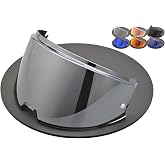 Logto Compatible With LS2 Advant Modular Helmet Visor FF906 Advant Ready Outer Shield Motorcycle Outer Face Shield Replacement Accessories (Silver)