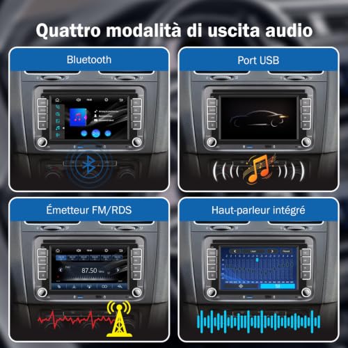 [Plug & Play Without Modifications] Professional Car Radio Specialized VW 7 Inch IPS Linux Wireless Carplay & Android Car for Golf 5 6 Passat Jetta Caddy Polo CC Tiguan EOS Touran T5