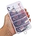 Sougayilang Fishing Hooks High Carbon Steel Worm Senko Bait Jig Fish Hooks with Plastic Box