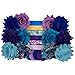 Peacock - Mini DIY Headband Kit - Makes 12 Single or 6 Double Headbands - Baby Shower Headband Station - Fashion Headbands for Birthday Party & Baby Shower Games