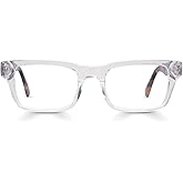 eyebobs - Fare N Square | Premium Reading Glasses for Men and Women | Square Frame for Wide Faces | Available in 0.0x - 4.0x