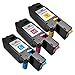 Speedy Inks - 3 Pack Compatible Xerox 6000/6010 Toner Cartridges 106R1627 Cyan, 106R1628 Magenta, 106R1629 Yellow for use in Phaser 6000, Phaser 6010, Phaser 6010N, , WorkCentre 6015