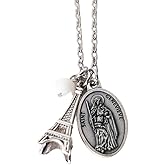 St Genevieve Patron Saint Confirmation Necklace for Girls