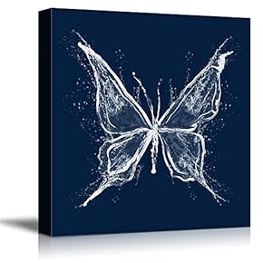 signwin Canvas Wall Art Dynamic Water Splash Butterfly...