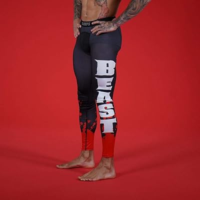 SLEEFS Beast Red and Black Tights for Men