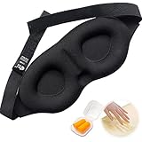 ACF Sleep Mask & Ear Plug Set - Premium Quality Eye Mask w/ Memory Foam