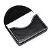 UBAYMAX Leather Business Card Holder for Men Women, Business Name Card Case Credit Card Holder Slim Card Wallet Carrier Leather Card Pocket Card Holder with Magnetic Shut (Leather Black)