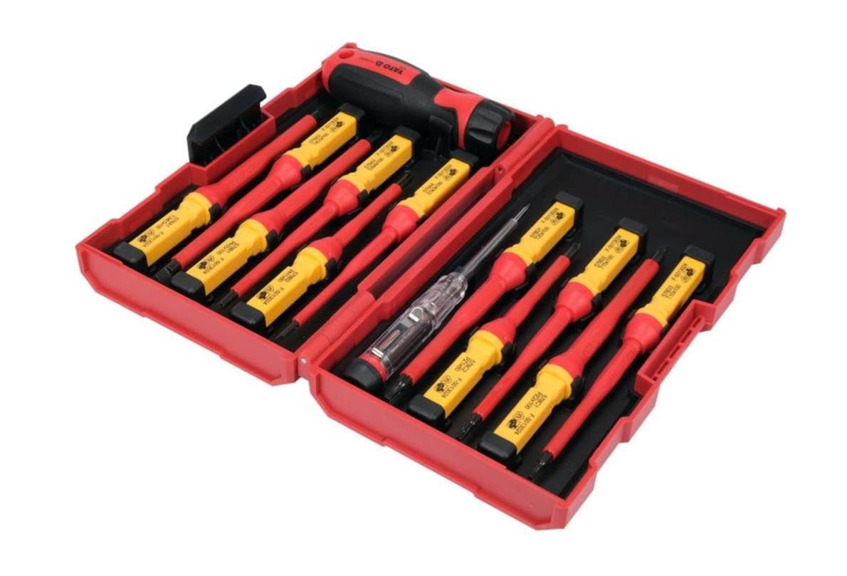 YATO YT-28295 VDE Screwdriver Set 13pcs Slotted PH PZ Torx Interchangeable
