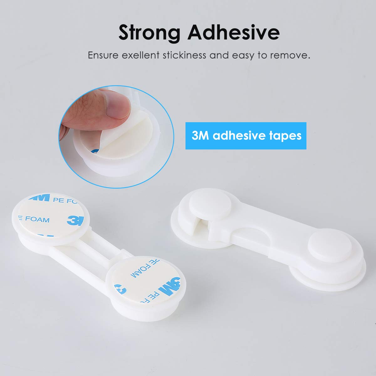 instalación 3M Juego de 4 cierres de seguridad para armario de bebé