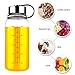 Glass Water Bottle 32 Oz, Wide Mouth Glass Water Bottle with Insulated Sleeve and Stainless Steel Strainer,Water Bottle with Time Marker for Travel Home BPA Free for Liquids Tea Coffee Daily Intake