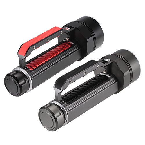 Jexree 395nm UV Diving Flashlight Blacklight, Ultra Bright 4000 6000