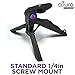 Altura Photo Mini Tripod Tabletop Stand w/Soft Pistol Grip for DSLR, Audio Recorder and Video Cameras